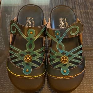 New Sandals - gorgeous colors - Size 41, leather